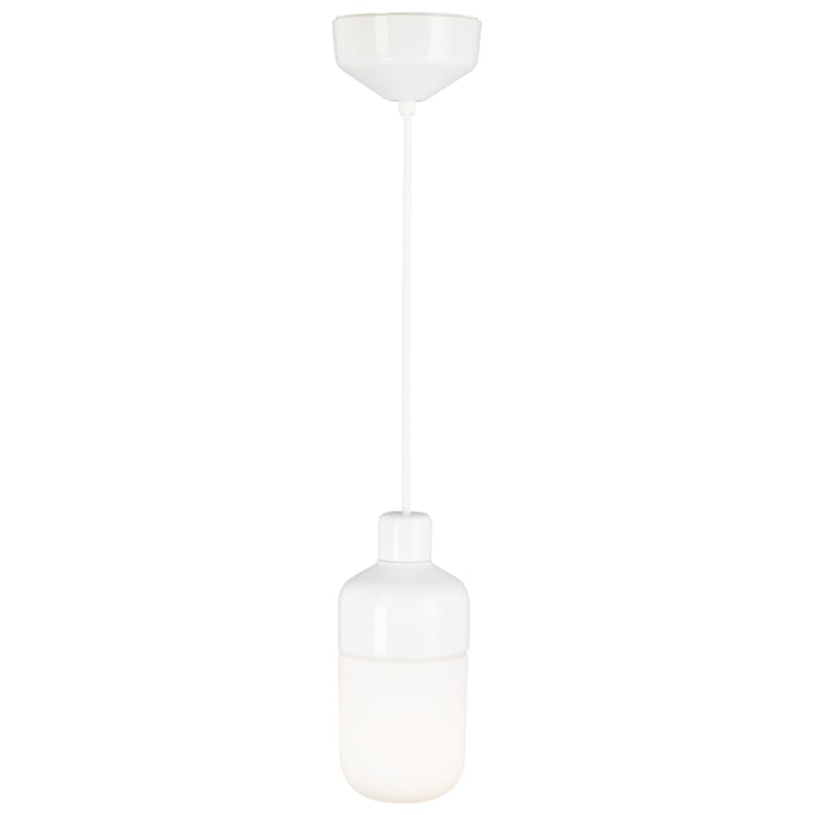 Lampe suspendue OHM 2, blanc/verre dépoli