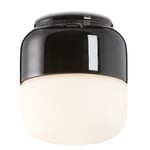 OHM 1 væg- og loftslampe Sort/mat glas