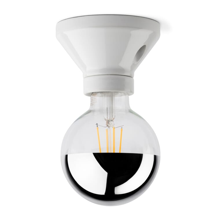 Wall and ceiling light D100, White