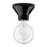 Lampada da parete e da soffitto D100 Nero