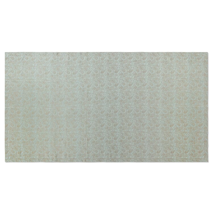 Tovaglia di lino jacquard, Blu