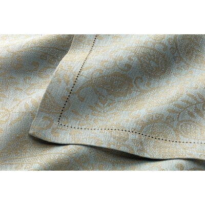 Tischdecke Jacquard Leinen, Blau