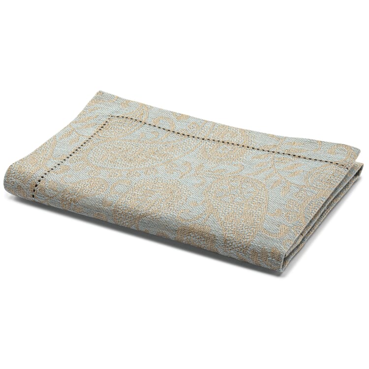 Tovagliolo in lino jacquard, Blu