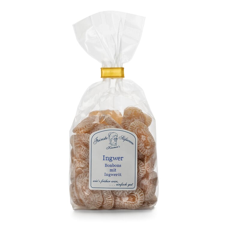 Ginger sweets with ginger oil