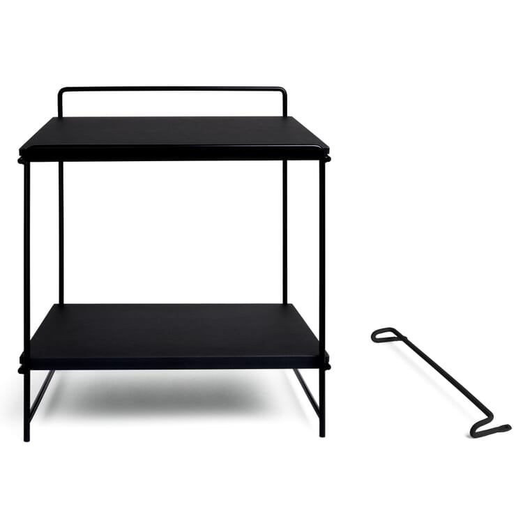 Table and wall desk Hegel, Deep black RAL 9005 / Black