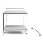 Mesa y escritorio de pared Hegel Cromo / gris claro