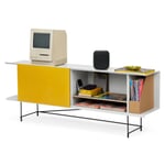 Porte coulissante pour étagère Fip RAL1018 Jaune zinc