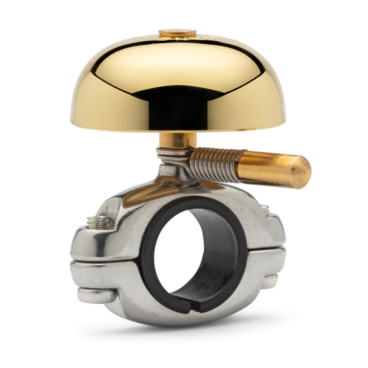 Sonnette de vélo, avec taquet à ressort