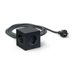 Multiple Socket Outlet “Square 1” Matt Black
