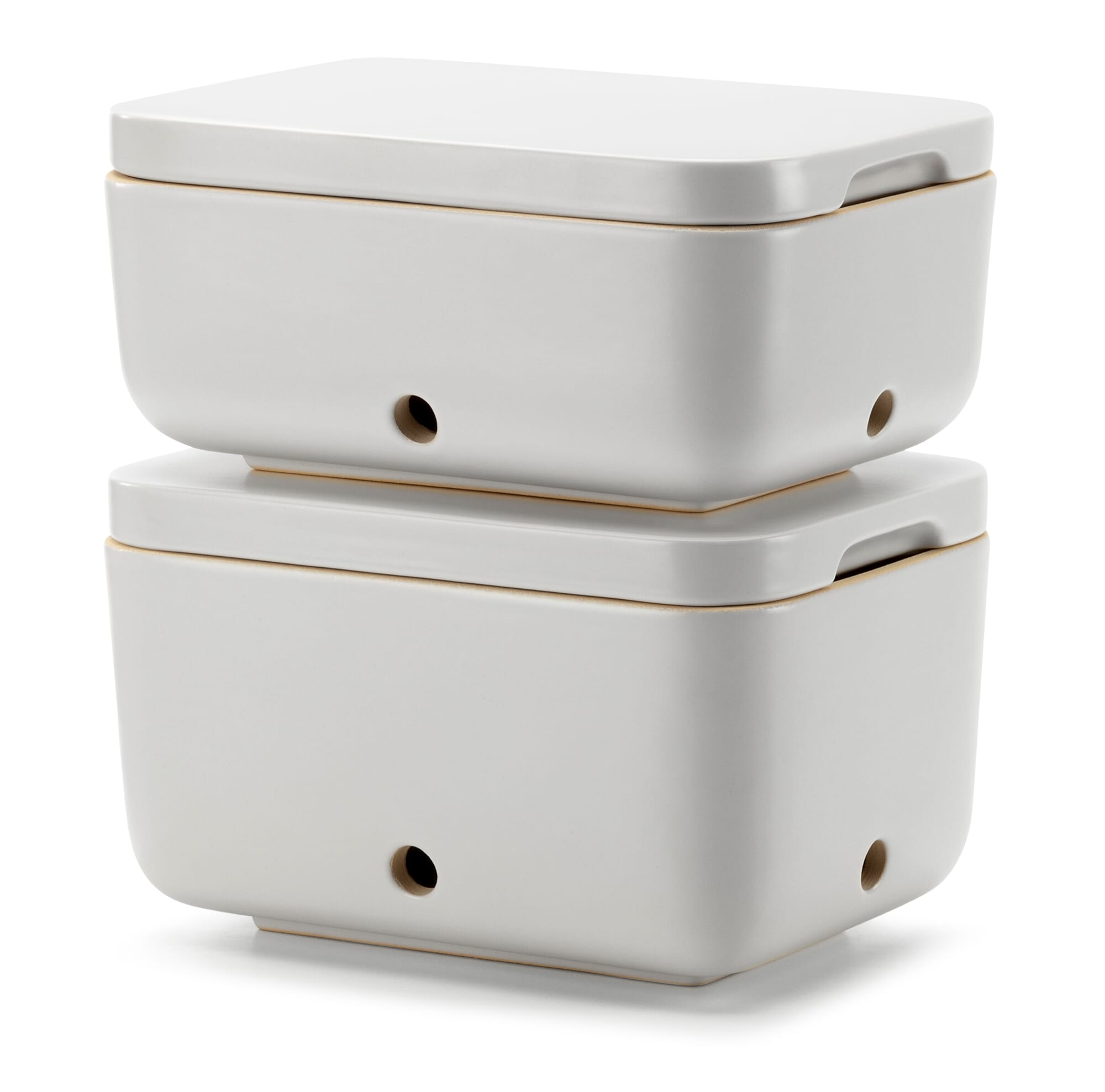 Onion box Rehau, Matte white, glazed