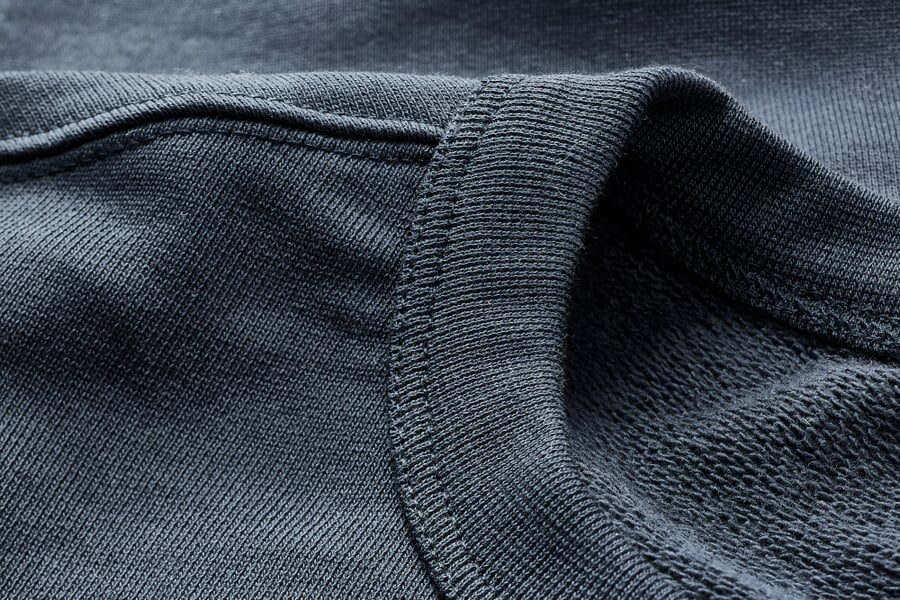 Heren sweatshirt Donkergrijs, close-up