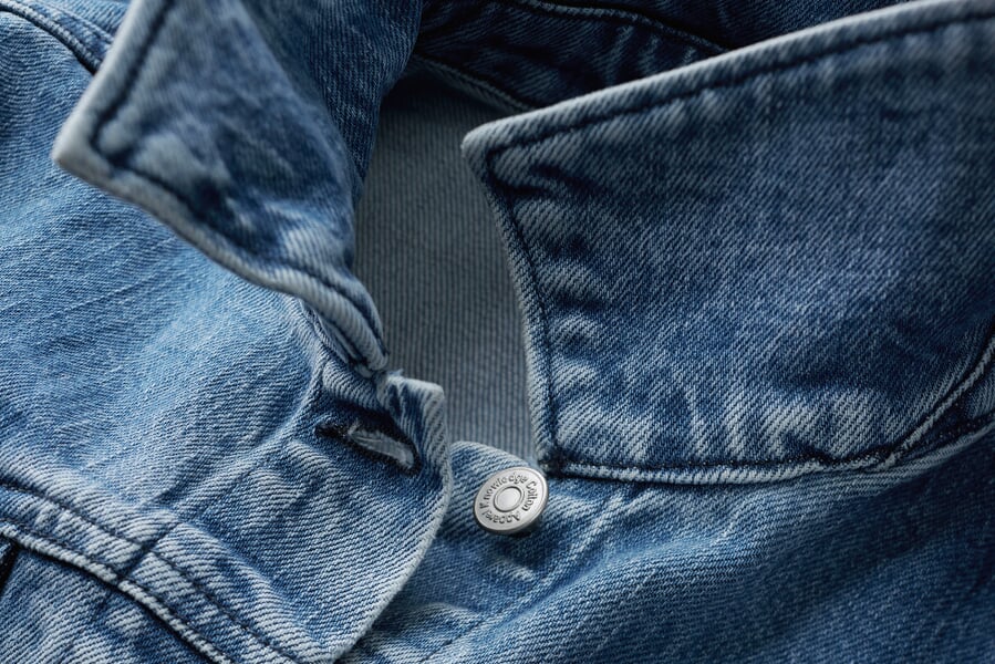 Damen-Jeansjacke Denim, Detailsicht