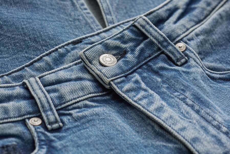 Jeansrok voor dames Denim, close-up