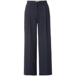 Dames broek met krijtstreep Blauw