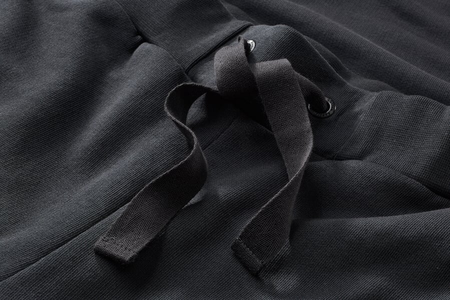 Men sweat pants Dark gray, close-up