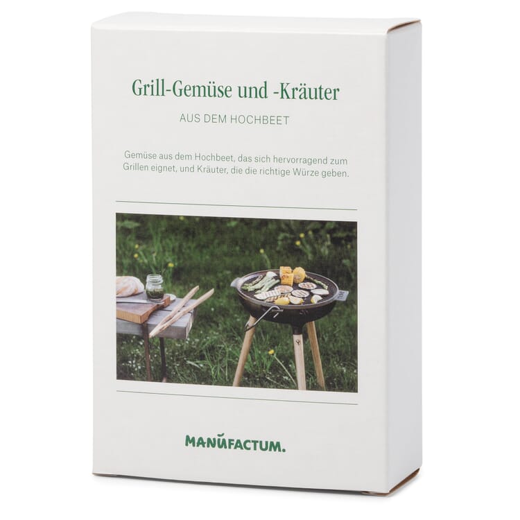 Cultiver des légumes dans un potager surélevé - des légumes et des herbes pour le barbecue