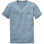 Baumwoll-Shirt Mittelblau