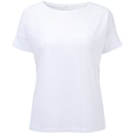 Women's T-Shirt with Roll-Up Sleeve White