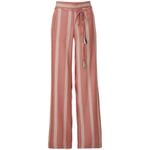 Damen-Marlenehose Viskose Rot-Creme