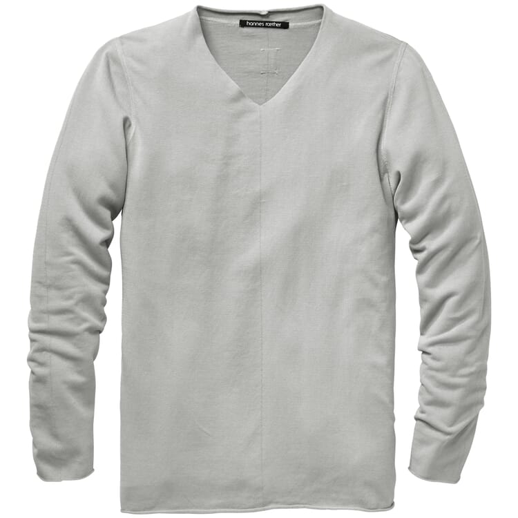 Men knit shirt, Light gray