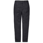 Pantalon en lin pour hommes Bleu noir
