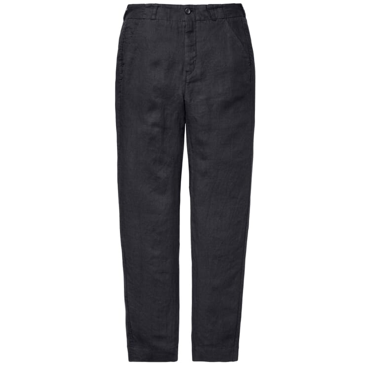 Pantalon en lin pour hommes, Bleu noir
