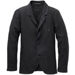 Men's linen jacket Black-blue