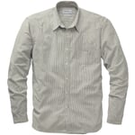 Mens shirt cotton striped Blue