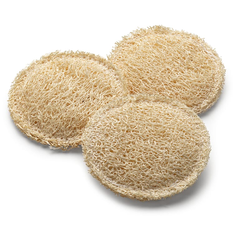 Almohadillas exfoliantes faciales Luffa