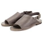 Women’s Leather Sandals Stone Grey