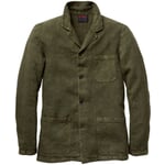 Veste en lin pour hommes Vert