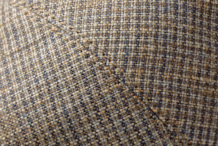 Herren-Leinenkappe Taupe, Detailsicht