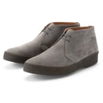 Mens lace up boot suede leather Stone