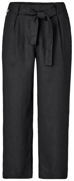 Linnen culotte voor dames Zwart