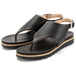 Ladies thong sandal Black