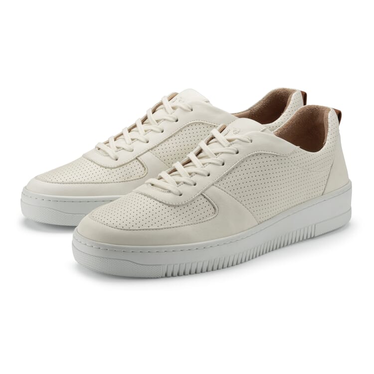 Men’s Leather Sneakers, Natural