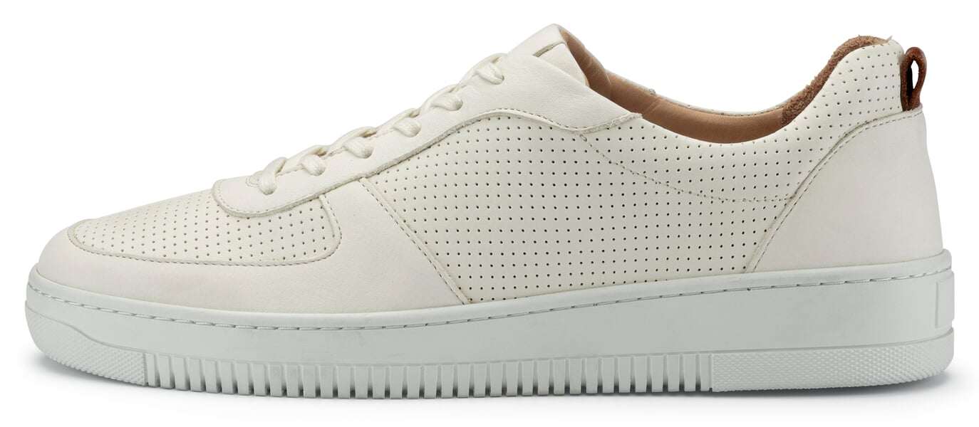Sneakers i læder til mænd Natur