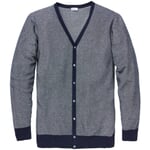 Men’s Cardigan Mottled Blue-White