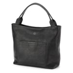 Ladies leather tote Black