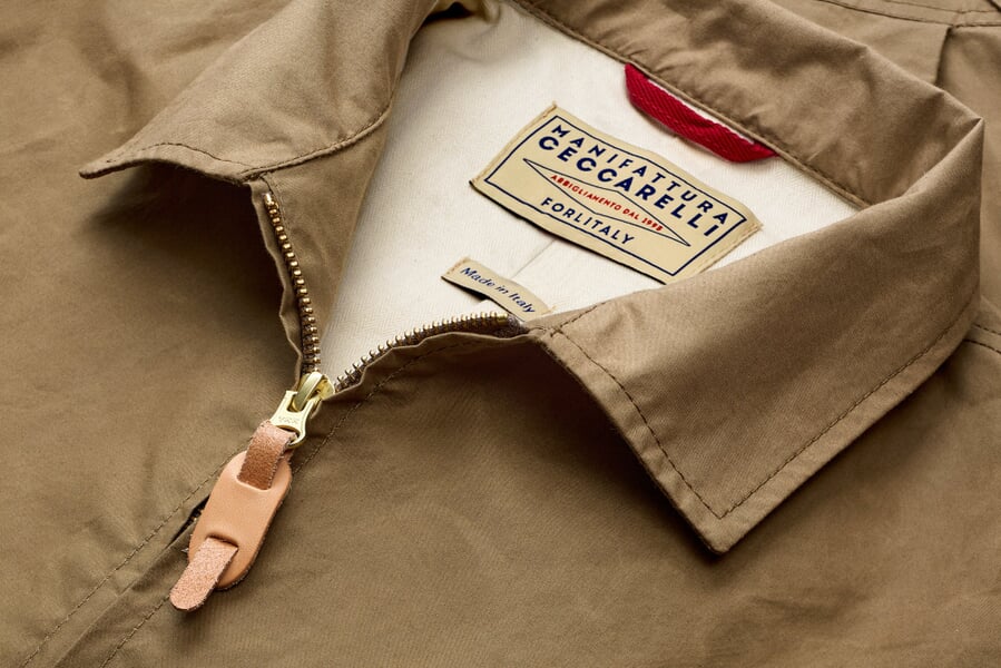Men windbreaker Beige, close-up