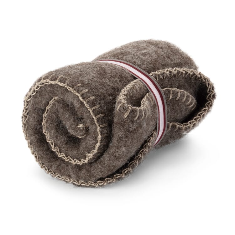 Seat cover wool, Brown melange
