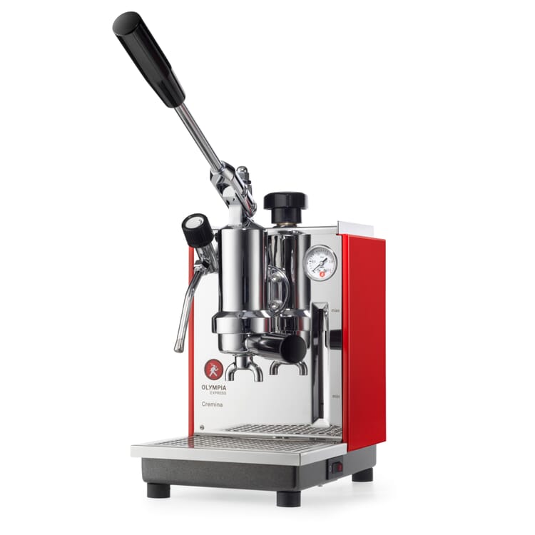 (X) Olympia Cremina SL hand lever espresso machine, Red