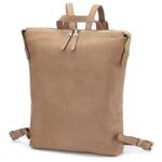Zaino da donna in pelle di vacchetta Taupe