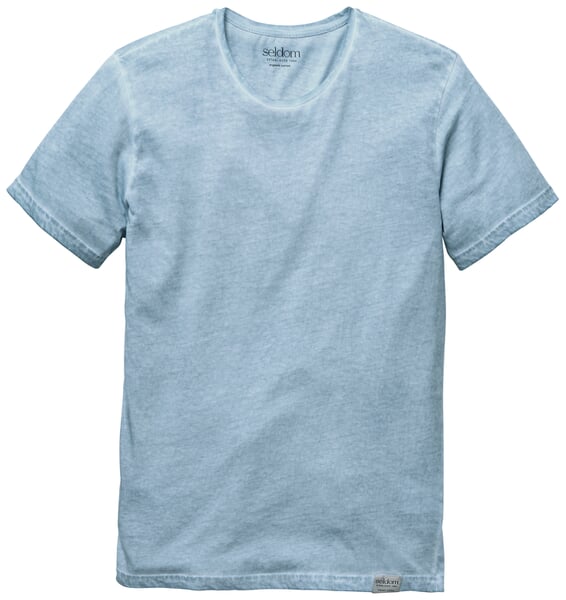 Herren-T-Shirt Crew Neck Hellblau