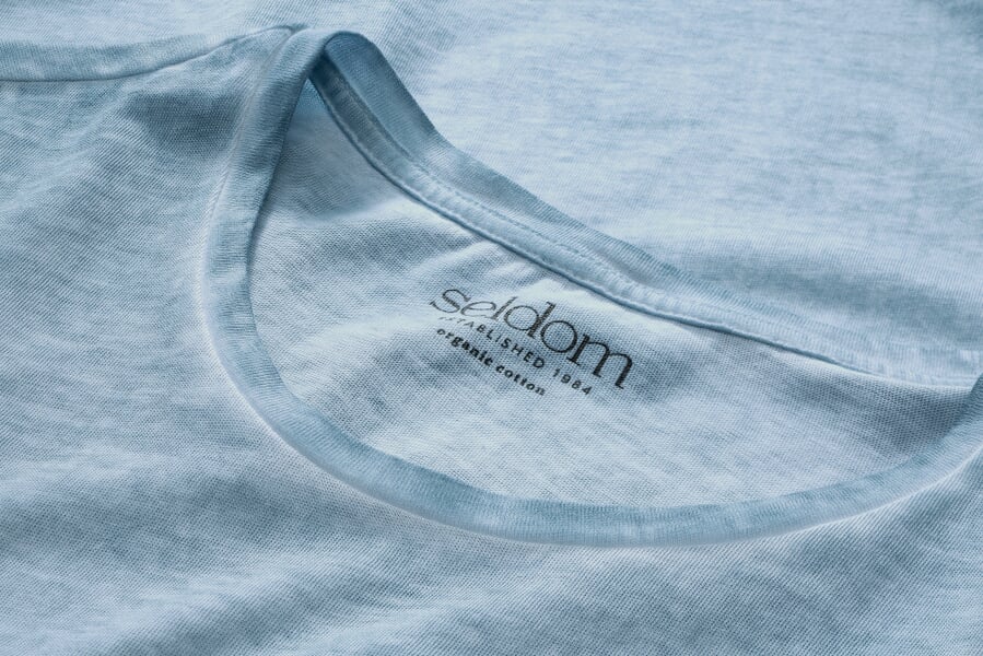 T-shirt Crew Neck pour hommes Bleu clair, vue détaillée