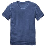 Herren-T-Shirt Crew Neck Blau