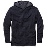 Herren-Kapuzenpullover Marine-Weiß
