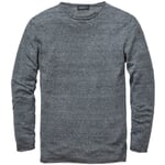 Men’s Knitted Linen Sweater Mottled Grey