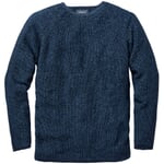Men’s Sweater with a Seed Stitch Mottled Blue
