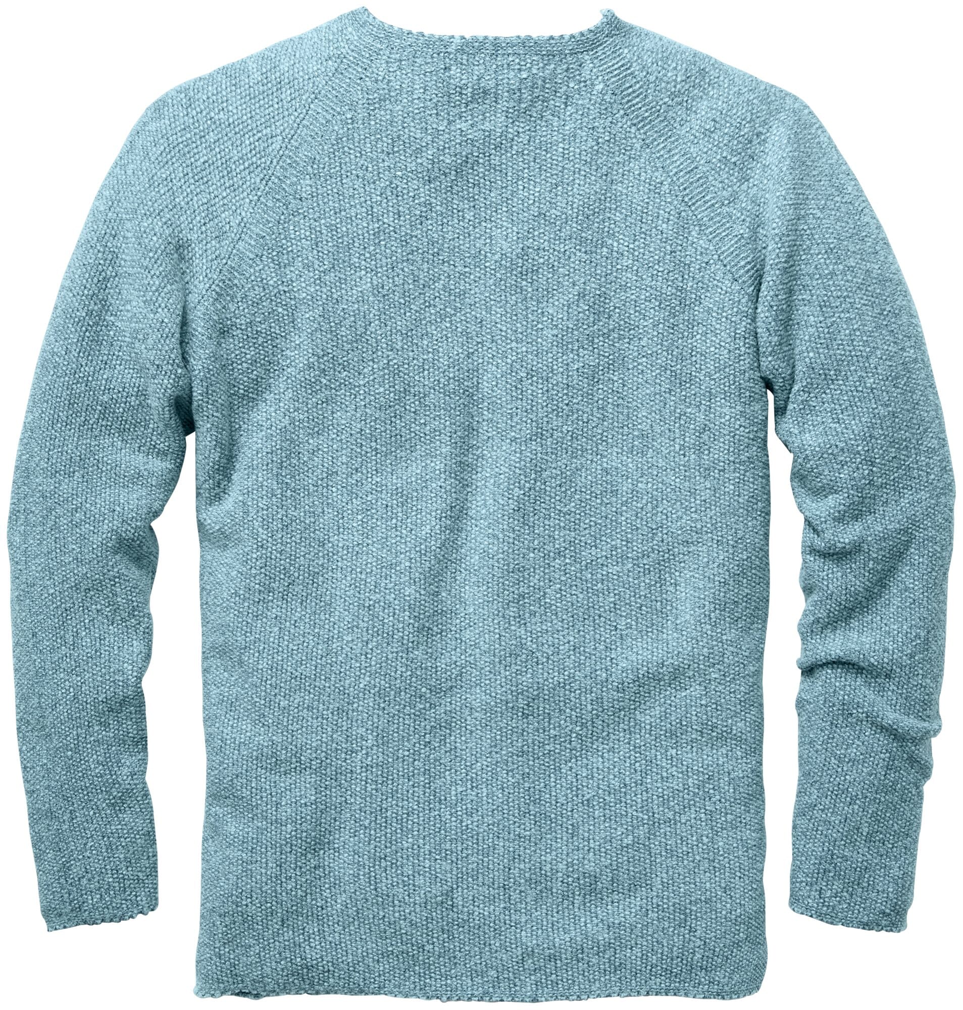 Herrenpullover Reiskornoptik, Grünmelange | Manufactum